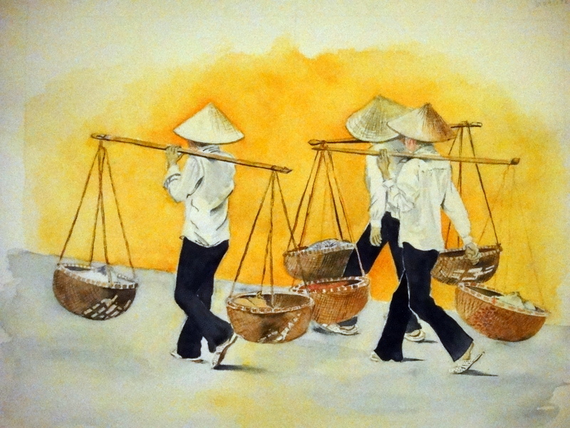 Les porteuses au Vietnam